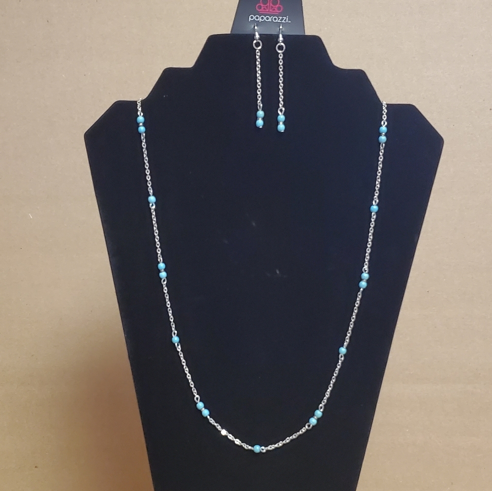 Paparazzi Long Necklace and Earring Set